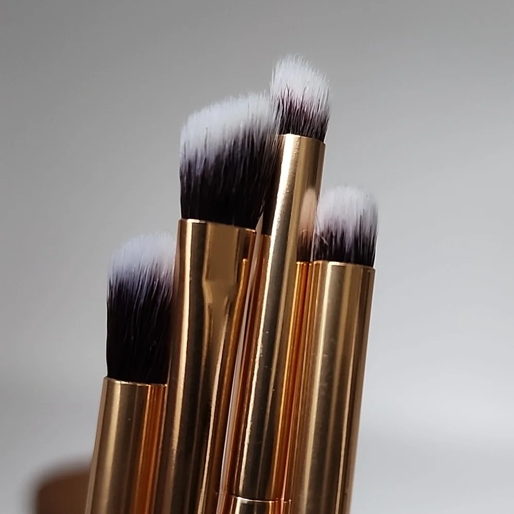 Luxie Luminous 4 Piece Gold Eyeshadow Brush Set